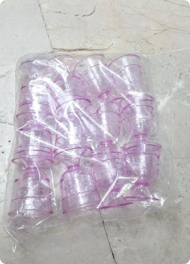 12 Li Mika Renkli Şerbet / Lohusa Mini Bardak/Bardağı