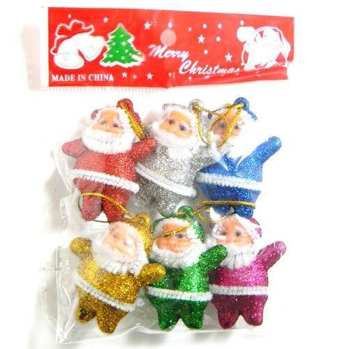 6 lı Noel Baba Karışık renk