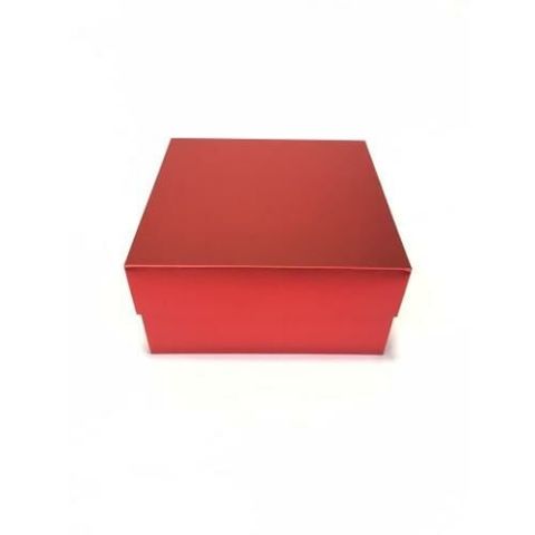 Komple Karton Yılbaşı Hediye Kutusu (20x20x10)
