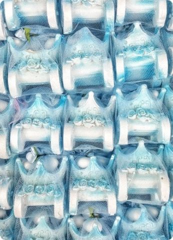 50 li Süslü Polyester Taç Araba Bebek Şekeri