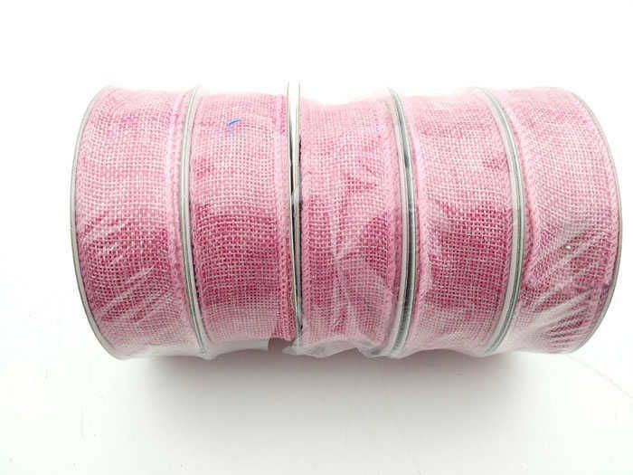 1,5 CM KURDELA JÜT KANAVİÇE PEMBE 10 MT