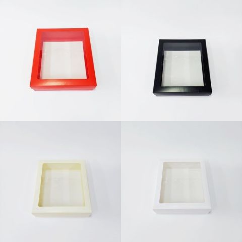 23x20x6 cm Asetat Pencereli Karton Kutu