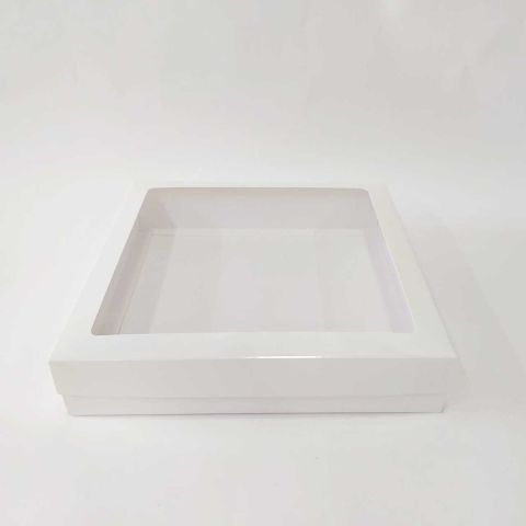 25x25x5 cm Pencereli Karton Asetat Kutu