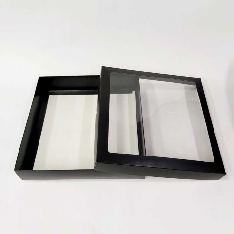 25x25x5 cm Pencereli Karton Asetat Kutu