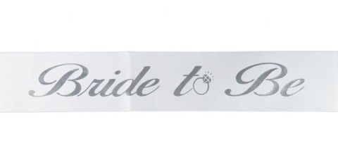 KUŞAK KURDELA BRIDE TO BE GÜMÜŞ PK:2MT KL:200