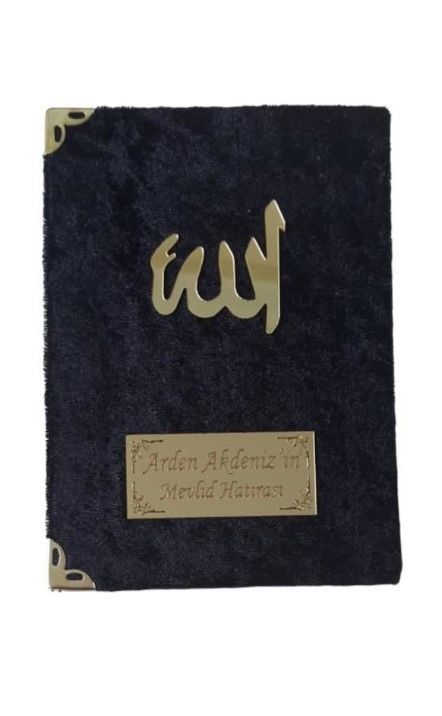isme Özel 10x14 Cm Kadife Kaplı 128 Sayfa Yasin