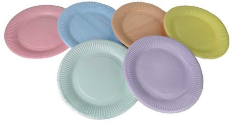 8 Lİ MAKARON KAĞIT TABAK 23 CM