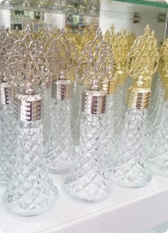 50 Adet Metal Tepelikli Kristalize Şişe