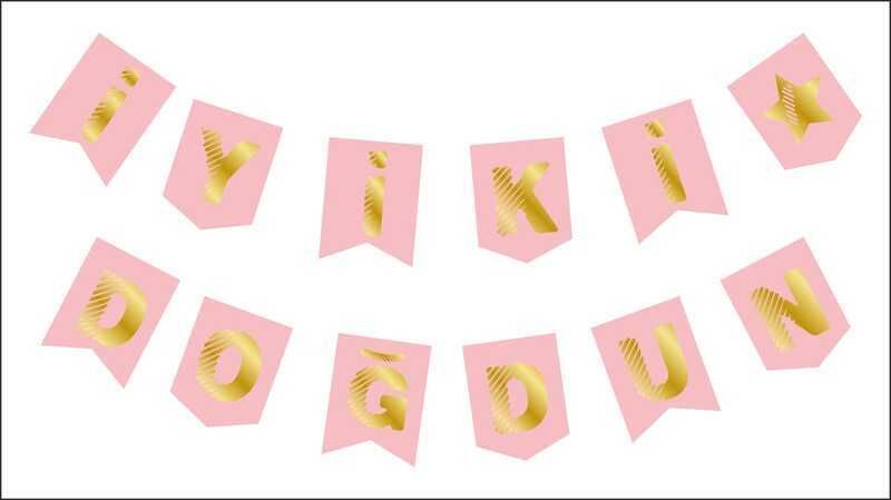 FLAMA İYİKİ DOĞDUN PEMBE