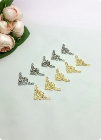 100 Adet Metal Köşelik (Kuran-ı Kerim,Yasin ,Kapak Süsü)