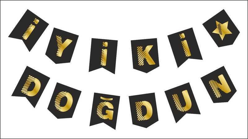 FLAMA İYİKİ DOĞDUN SİYAH