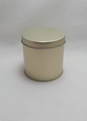 12 Li 8x6,5 Cm Gold Büyük Teneke Mum Kutusu