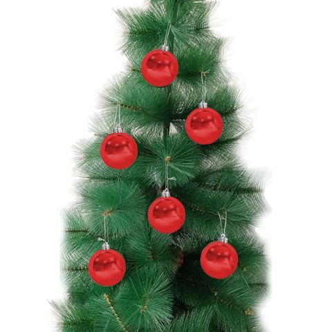 6 Lı 8 CM Cici Top yılbaşı ağaç süsü