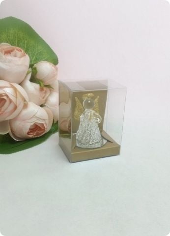 Cam Melek Obje (Altın Asetat Kutulu)