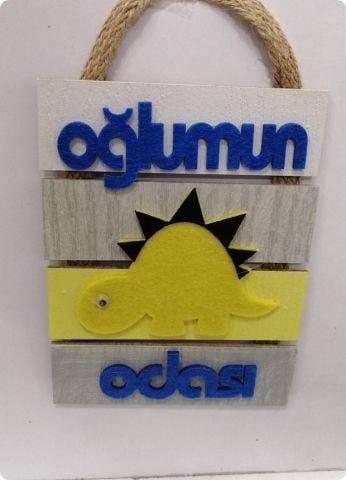 Renkli ahşap Kızımın & Oğlumun odası