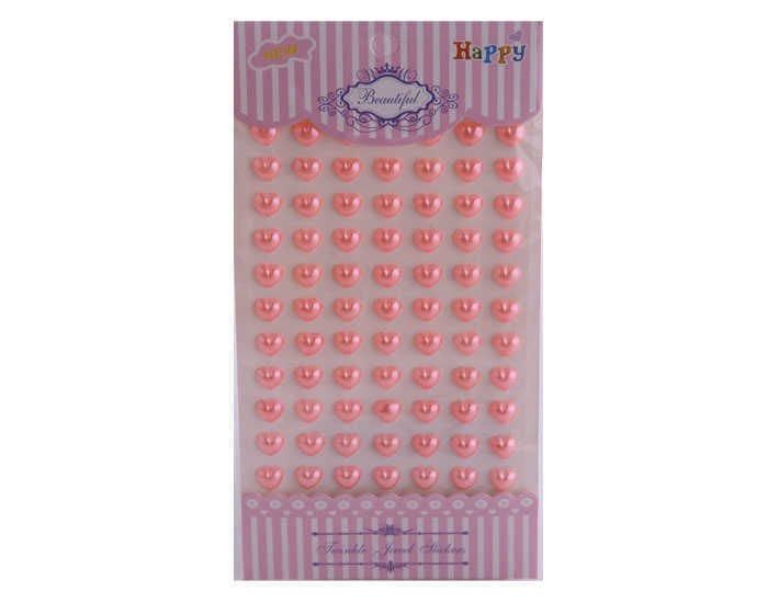İNCİ KALP STİCKER PEMBE pk770-50