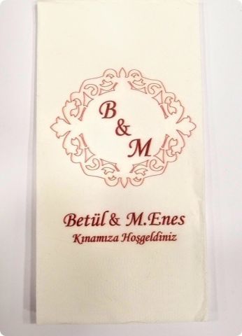 25 li Size Özel Baskılı Peçete