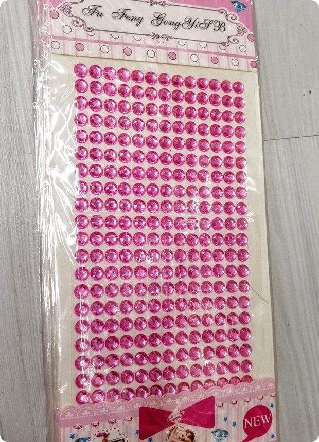 KRİSTAL TAŞ STICKER PEMBE pk2600-50