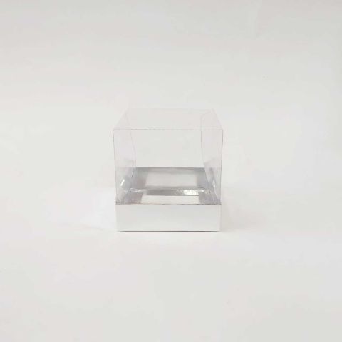 10x10x10 cm Altı Karton Üstü Asetat Kutu