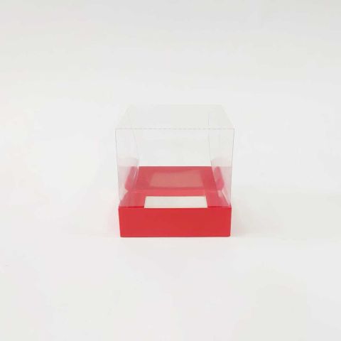10x10x10 cm Altı Karton Üstü Asetat Kutu