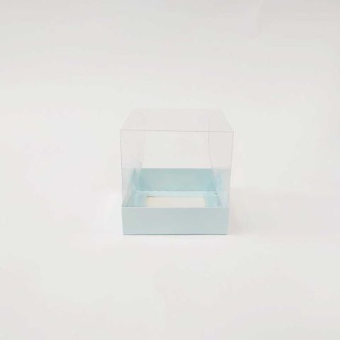 10x10x10 cm Altı Karton Üstü Asetat Kutu