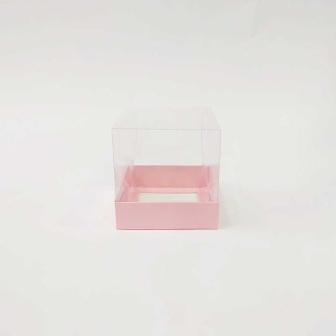 10x10x10 cm Altı Karton Üstü Asetat Kutu