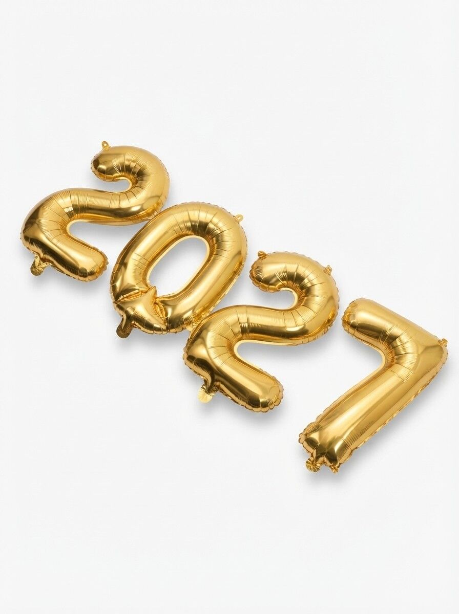 2027 Yılbaşı Süsleme Folyo Balon