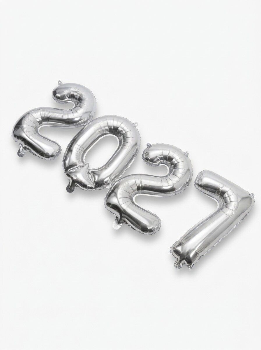 2027 Yılbaşı Süsleme Folyo Balon