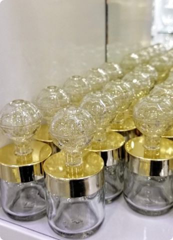 20 li Pvc Kristal Tepelikli Cam Kavanoz