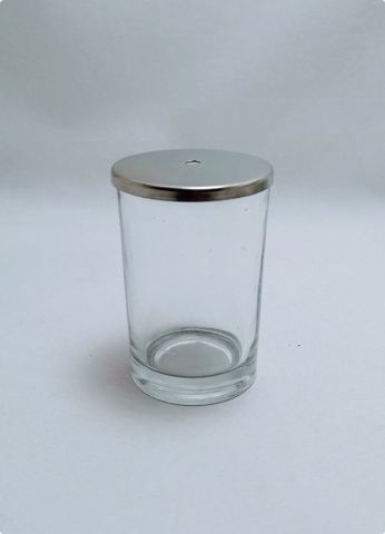 Orta Boy Cam Mumsuz ( Delikli Düz kapak-Boş Bardak )
