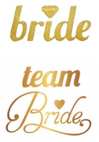 DÖVME TEAM BRIDE KALPLİ VARAKLI ALTIN PK:12