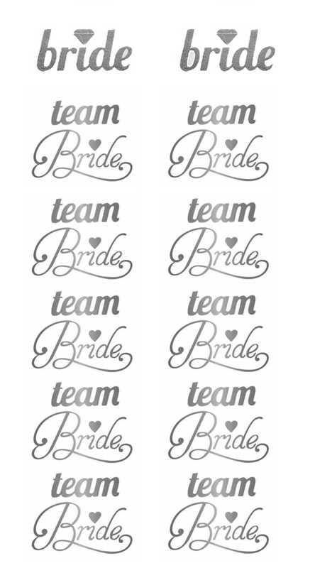 DÖVME TEAM BRIDE KALPLİ VARAKLI GÜMÜŞ PK:12