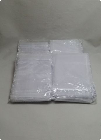 100 lü Büzgülü Yasin,Mevlüt Organze Tül Kese 15x25 cm