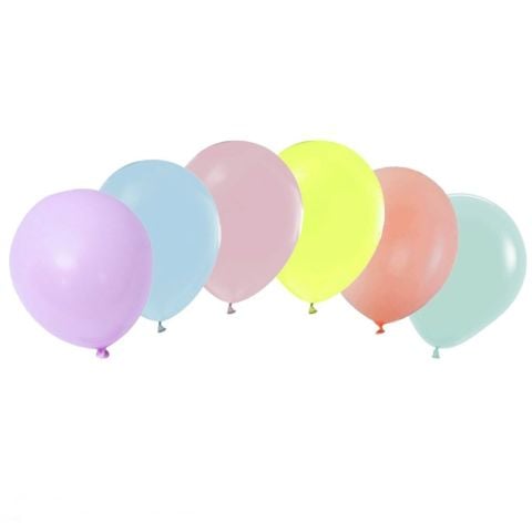 100 Lü 12 inç Makaron Jumbo Balon