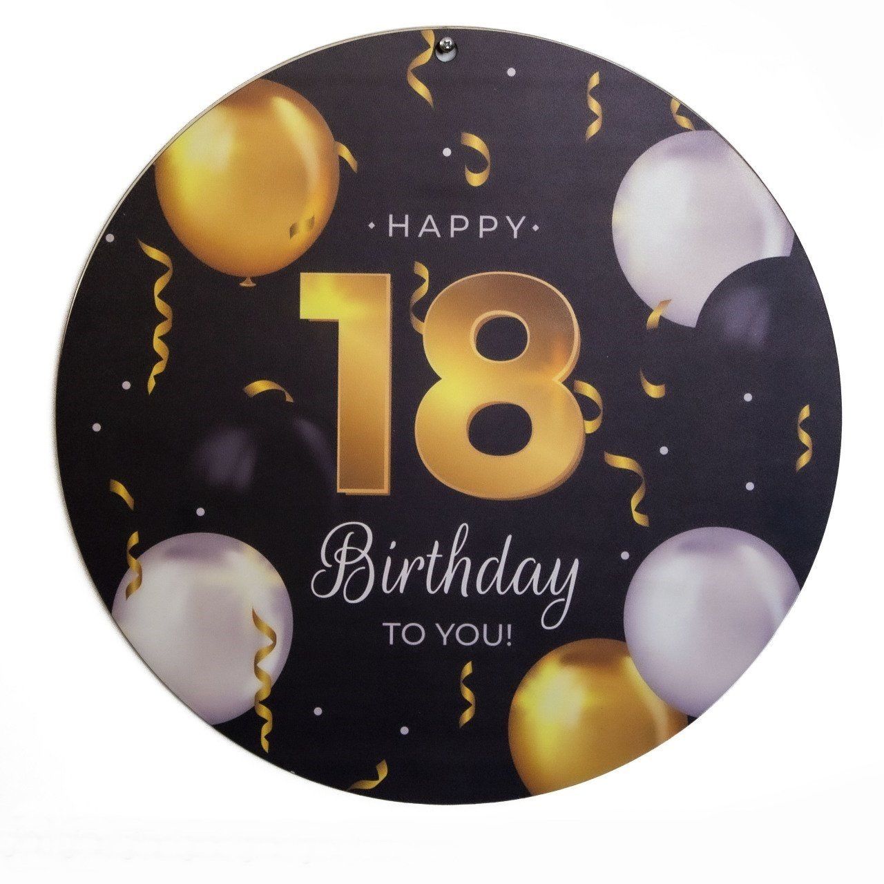18 Yaş Doğum Günü Ahşap Kapı Süsü (30cm)