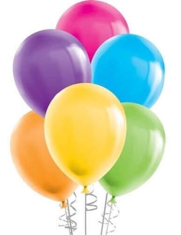 BALON DÜZ 9 İNC KARIŞIK RENGARENK PK:100 KL:70