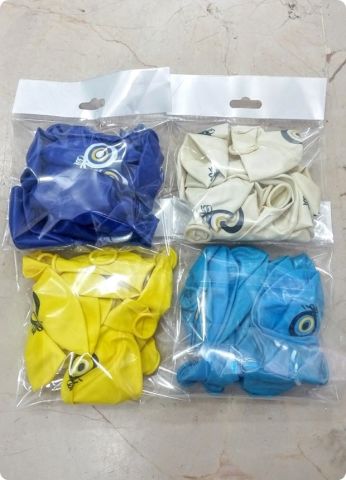 10 Lu Nazar Boncuk Baskılı 12'' inç Balon Pakedi