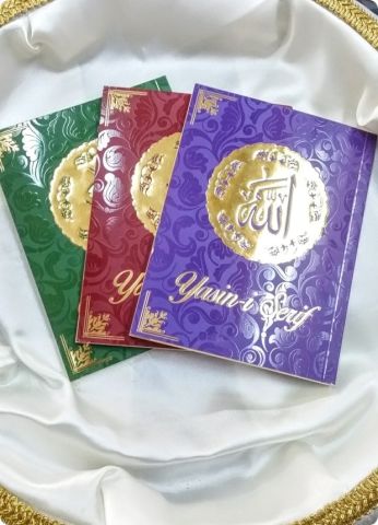 1 Paket 12x16,5 Cm Parlak Kapaklı Yasini Şerif Kitabı