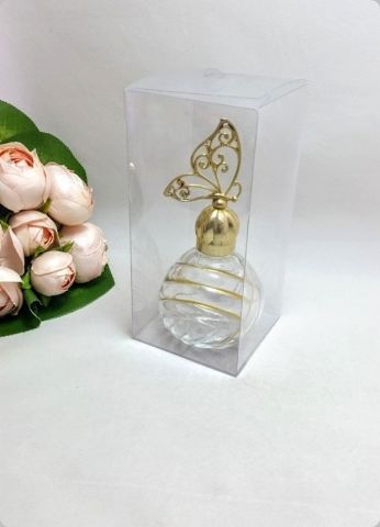 50'Li 7x7x16 Cm Katlanmamış Full Asetat Kutu Kolonya Şişesi için
