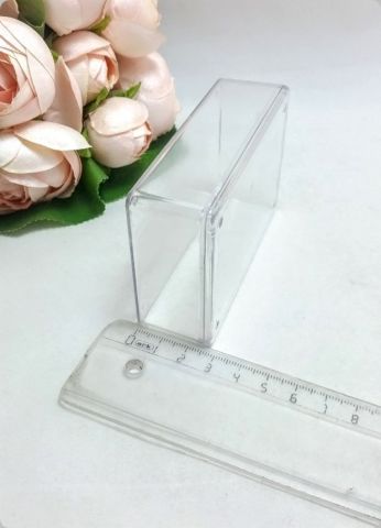 12 li Mika Pleksi Dikdörtgen Büyük Kutu 8,5x5,5x2,5 cm
