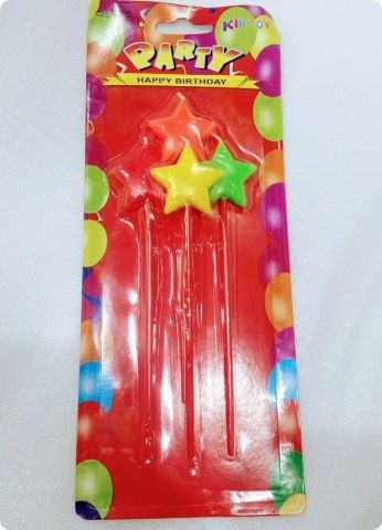 3 Lü Çubuklu Lolipop Doğum Günü Pasta Mumları