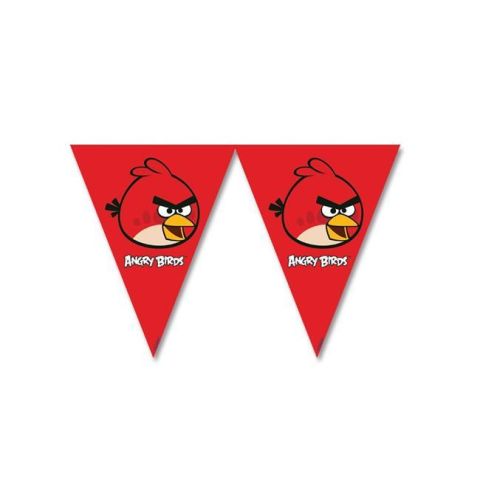 Angry Birds Klasik Üçgen Bayrak / Flama