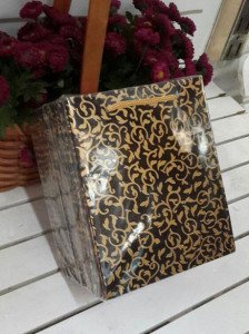 25 Li 14x17 Cm (Beyaz,Mavi ,Kraft,Altın) Körüklü Karton Çanta