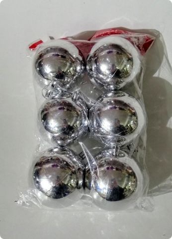 6'lı 6 cm yılbaşı ağaç Cici top süsleme