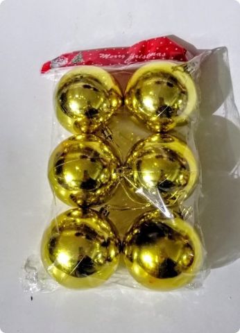 6 lı 8 CM cici yılbaşı ağaç süsü