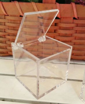 6x6x6 cm Mika Küp Kutu Nikah Şekeri Objesi (büyük boy )
