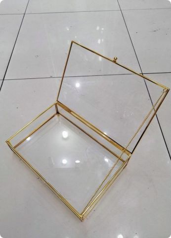30x20 cm Büyük kapaklı metal kenarlı çikolata tepsisi