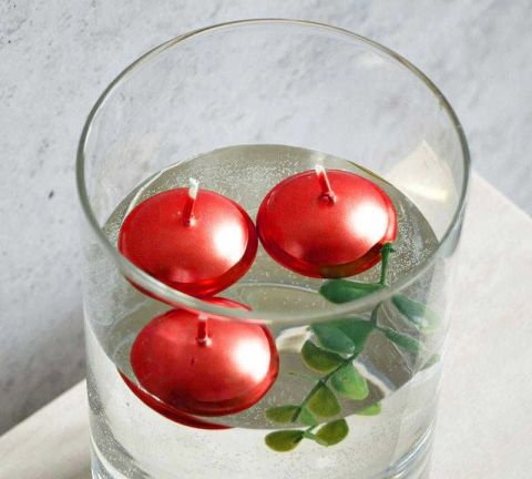 MUM TEALIGHT YÜZEN MUM KIRMIZI