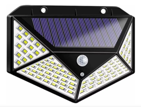Solar Hareket Sensörlü Duvar Lambası 100 Led MZ-303
