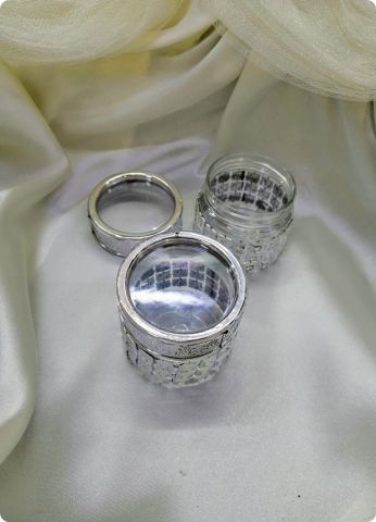 Pvc Kristal taşlı Çevir Kapak Kavanoz